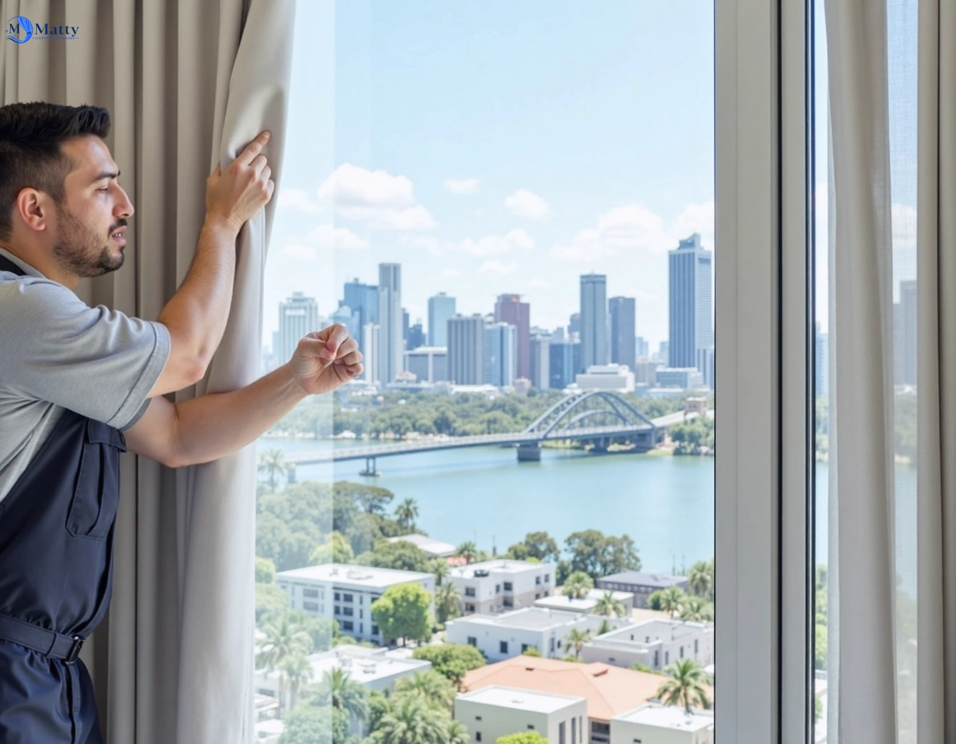 Professional curtain steam cleaning service delahey-vic QLD by Matty Curtain Cleaning