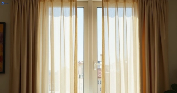 Dull dusty drapes in delahey-vic before professional cleaning